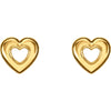 14k Yellow Gold Heart Earrings 14k Yellow Gold Heart Earrings