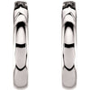 14k White Gold 17.5mm Hinged Hoop Earrings 14k White Gold 17.5mm Hinged Hoop Earrings