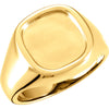 12.00 mm Men's Signet Ring in 14k Yellow Gold ( Size 10 )