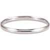 Hinged Bangle Bracelet - 6.5 mm in 14k White Gold Hinged Bangle Bracelet - 6.5 mm in 14k White Gold