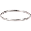 Hinged Bangle Bracelet - 4 mm in 14k White Gold Hinged Bangle Bracelet - 4 mm in 14k White Gold