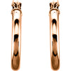 14k Rose Gold 15mm Hoop Earrings 14k Rose Gold 15mm Hoop Earrings