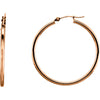 34mm Hoop Earrings in 14K Rose Gold 34mm Hoop Earrings in 14K Rose Gold