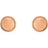 14k Rose Gold Concave Earrings 14k Rose Gold Concave Earrings