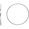 53.00 mm Endless Tube Earrings in Sterling Silver 53.00 mm Endless Tube Earrings in Sterling Silver