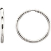 15.00 mm Endless Tube Earrings in Sterling Silver 15.00 mm Endless Tube Earrings in Sterling Silver