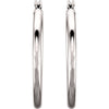 14k White Gold 25mm Hoop Earrings 14k White Gold 25mm Hoop Earrings