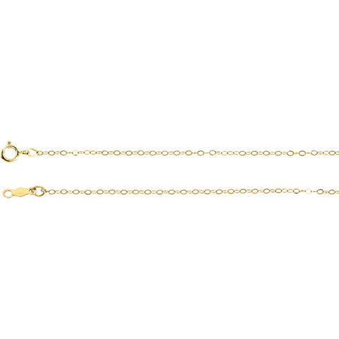 14k Yellow Gold 1mm Curb 24" Chain 14k Yellow Gold 1mm Curb 24" Chain