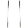 Sterling Silver 69mm Endless Hoop Tube Earrings Sterling Silver 69mm Endless Hoop Tube Earrings