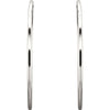 Sterling Silver 45mm Endless Hoop Tube Earrings Sterling Silver 45mm Endless Hoop Tube Earrings