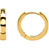 14k Yellow Gold 14mm Hinged Hoop Earrings 14k Yellow Gold 14mm Hinged Hoop Earrings