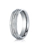Benchmark-Titanium-6mm-Comfort-Fit-Satin-Finished-Center-Concaved-Cut-Design-Wedding-Band-Ring--Size-6--560T06