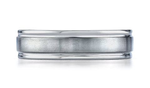 Benchmark-Titanium-6mm-Comfort-Fit-Satin-Finished-Round-Edge-Design-Wedding-Band-Ring--Size-6.5--561T06.5