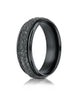 Benchmark-Black-Titanium-7.0-mm-Comfort-Fit-Hammered-Finished-Design-Wedding-Band-Ring--Size-6--67502BKT06