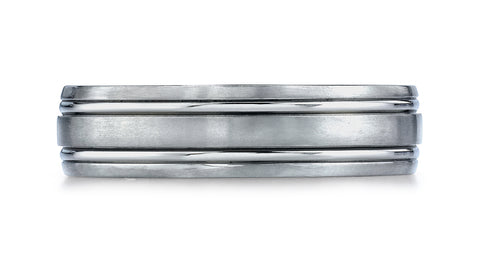 Benchmark-Titanium-6mm-Comfort-Fit-Satin-Finished-Design-Wedding-Band-Ring--Size-6.5--CF56444T06.5