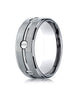 Benchmark-Titanium-8-mm-Comfort-Fit-Satin-Finished-Screw-Design-Wedding-Band-Ring--Size-6--CF68991T06