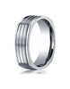 Benchmark-Titanium-7mm-Comfort-Fit-Satin-Finished-Four-Sided-Design-Wedding-Band-Ring--Size-6--CF77334T06