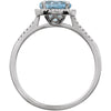 Sterling Silver Sky Blue Topaz & .01 CTW Diamond Ring Sterling Silver Sky Blue Topaz & .01 CTW Diamond Ring