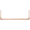 Straight Bar 18-Inch Necklace in 14K Rose Gold Straight Bar 18-Inch Necklace in 14K Rose Gold