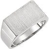 Sterling Silver Signet Ring, Size 7 Sterling Silver Signet Ring, Size 7