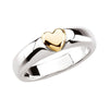 Metal Fashion Ring in Sterling Silver and 14k Yellow Gold ( Size 6 ) Metal Fashion Ring in Sterling Silver and 14k Yellow Gold ( Size 6 )