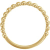 14k Yellow Gold Stackable Metal Fashion Ring, Size 7 14k Yellow Gold Stackable Metal Fashion Ring, Size 7