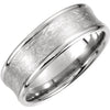 14k White Gold 7.5mm Fancy Carved Comfort-Fit Band, Size 9 14k White Gold 7.5mm Fancy Carved Comfort-Fit Band, Size 9