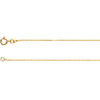1.0 mm Solid Diamond-Cut Cable Chain in 14k Yellow Gold ( 16-Inch ) 1.0 mm Solid Diamond-Cut Cable Chain in 14k Yellow Gold ( 16-Inch )