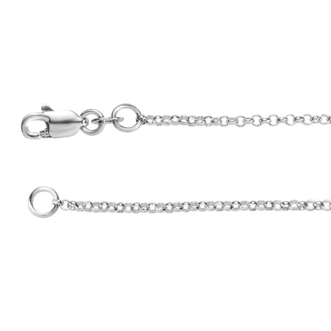 1.5mm Sterling Silver Rolo Chain 1.5mm Sterling Silver Rolo Chain