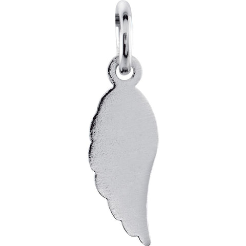 Sterling Silver Angel Wing Charm with Jump Ring