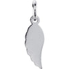 Sterling Silver Angel Wing Charm with Jump Ring Sterling Silver Angel Wing Charm with Jump Ring