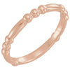 14k Rose Gold Stackable Ring, Size 7 14k Rose Gold Stackable Ring, Size 7