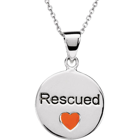 Sterling Silver Heart U Back™ Rescue Necklace Sterling Silver Heart U Back™ Rescue Necklace