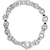 6.75 mm Flat Cable Chain Bracelet in Sterling Silver ( 7-Inch )