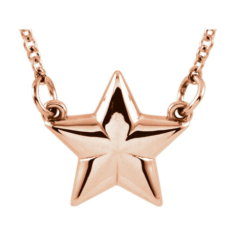 14k Rose Gold Star 18" Necklace 14k Rose Gold Star 18" Necklace