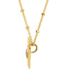 18k Yellow Gold Vermeil Tiger 17" Necklace for Power 18k Yellow Gold Vermeil Tiger 17" Necklace for Power