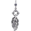 36.00x13.00 mm Wing Charm in Sterling Silver 36.00x13.00 mm Wing Charm in Sterling Silver