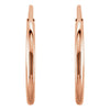 14k Rose Gold 12mm Endless Hoop Earrings 14k Rose Gold 12mm Endless Hoop Earrings
