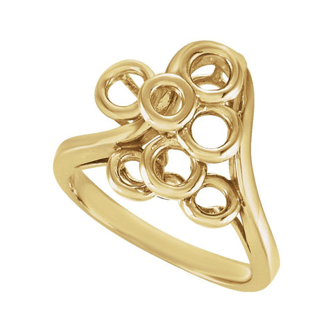 14k Yellow Gold Freeform Ring, Size 6 14k Yellow Gold Freeform Ring, Size 6