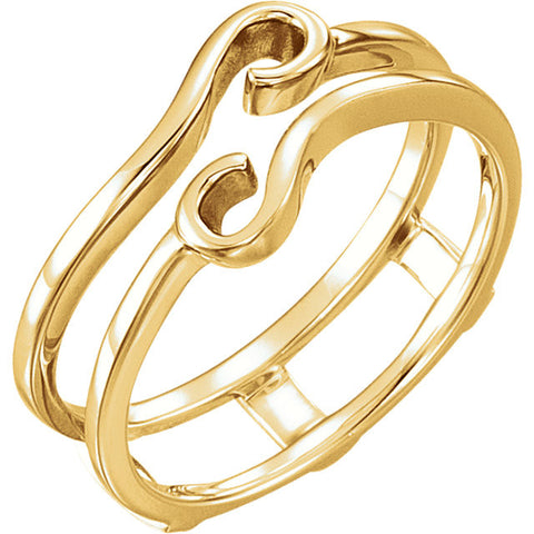14k Yellow Gold Ring Guard, Size 6 14k Yellow Gold Ring Guard, Size 6