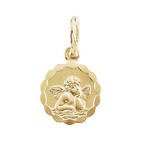 14k Yellow Gold 10mm Angel Pendant 14k Yellow Gold 10mm Angel Pendant
