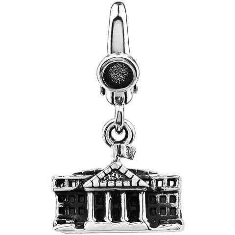 Sterling Silver White House Charm Sterling Silver White House Charm