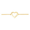 14k Yellow Gold Heart Design Bracelet 14k Yellow Gold Heart Design Bracelet