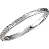 Hand Engraved Wedding Band Ring in 14k White Gold ( Size 7 ) Hand Engraved Wedding Band Ring in 14k White Gold ( Size 7 )