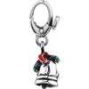 Holiday Silver Bells Charm with Enamel Holiday Silver Bells Charm with Enamel