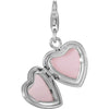 Sterling Silver Heart Locket Charm Sterling Silver Heart Locket Charm