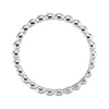 Sterling Silver 2.5mm Beaded Stackable Ring Size 8 Sterling Silver 2.5mm Beaded Stackable Ring Size 8