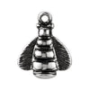 Bumble Bee Design Dangle Component With Jump Ring in Sterling Silver Bumble Bee Design Dangle Component With Jump Ring in Sterling Silver