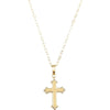 Kid's Cross 15-inch Necklace in 14k Yellow Gold Kid's Cross 15-inch Necklace in 14k Yellow Gold