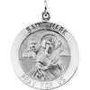 14k Yellow Gold 22mm Round St. Mark Medal 14k Yellow Gold 22mm Round St. Mark Medal